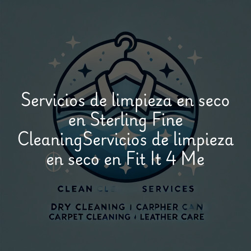 Servicios de limpieza en seco en