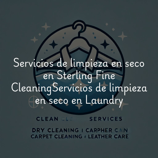 Servicios de limpieza en seco en