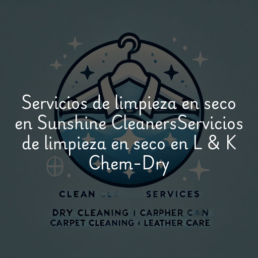 Servicios de limpieza en seco en