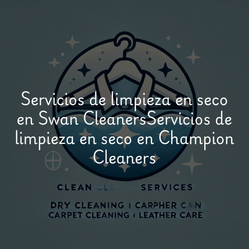 Servicios de limpieza en seco en