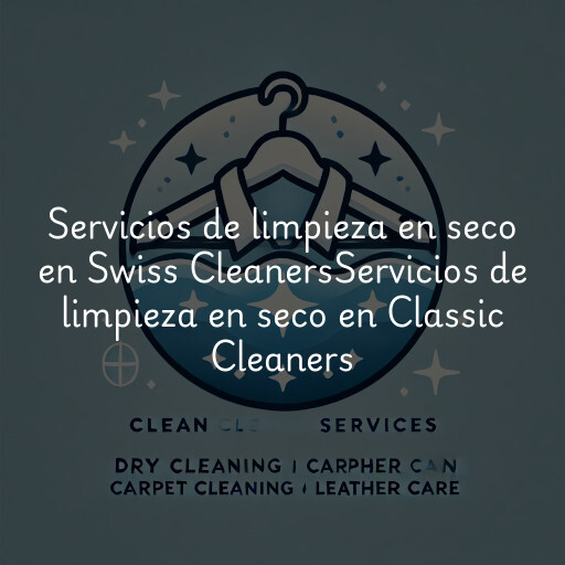 Servicios de limpieza en seco en