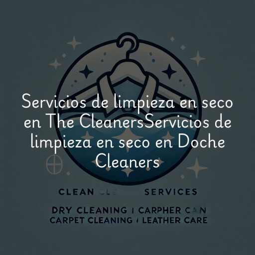Servicios de limpieza en seco en