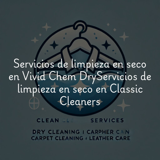 Servicios de limpieza en seco en