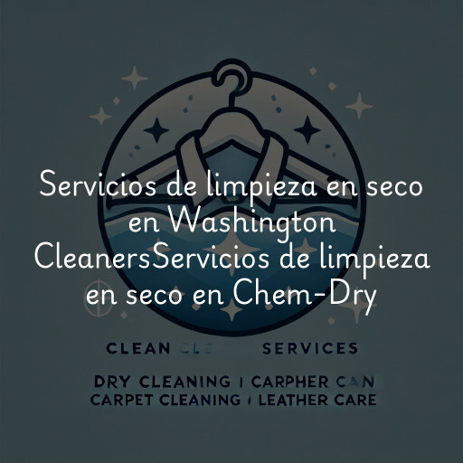 Servicios de limpieza en seco en