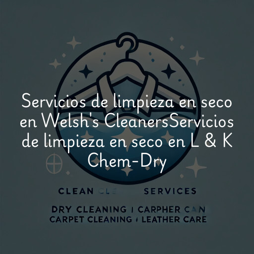 Servicios de limpieza en seco en