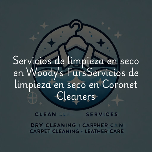 Servicios de limpieza en seco en