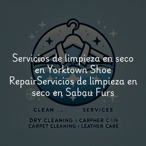 Servicios de limpieza en seco en