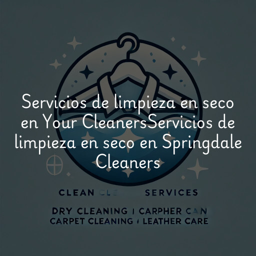 Servicios de limpieza en seco en