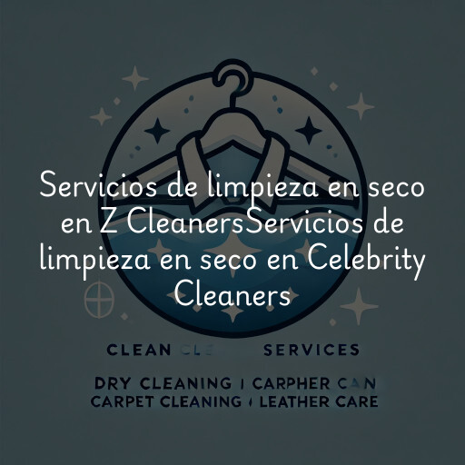 Servicios de limpieza en seco en