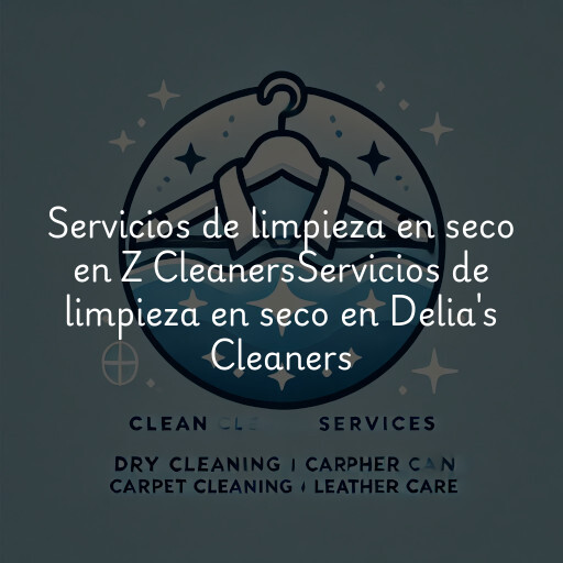 Servicios de limpieza en seco en