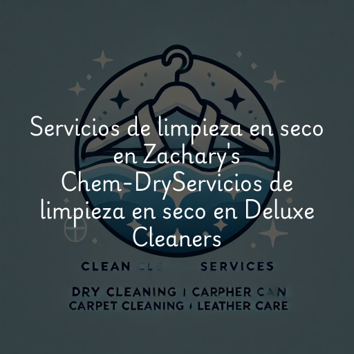 Servicios de limpieza en seco en