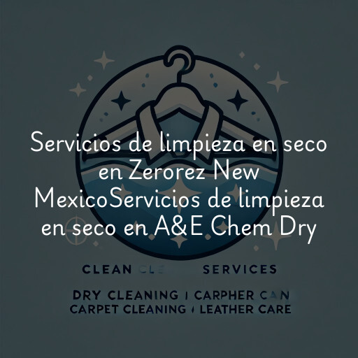 Servicios de limpieza en seco en