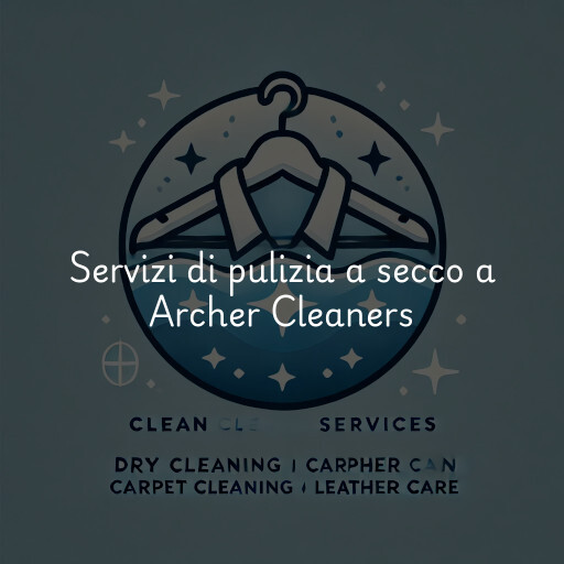 Servizi di pulizia a secco a Archer Cleaners