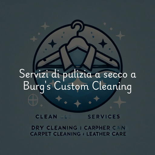 Servizi di pulizia a secco a Burg's Custom Cleaning