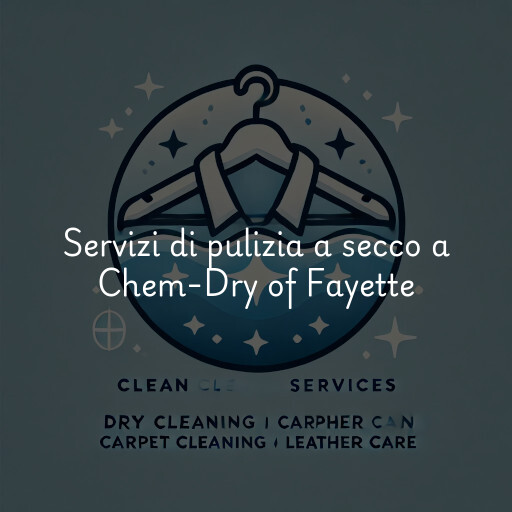 Servizi di pulizia a secco a Chem-Dry of Fayette