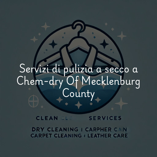 Servizi di pulizia a secco a Chem-dry Of Mecklenburg County