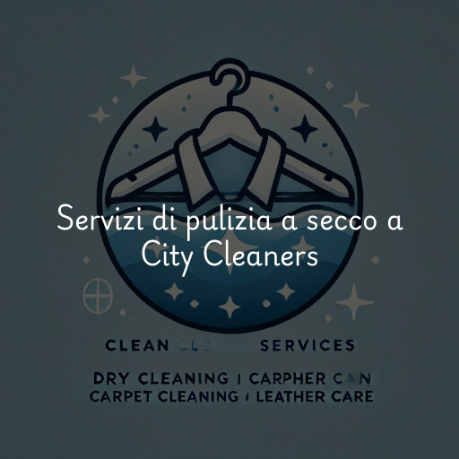 Servizi di pulizia a secco a City Cleaners