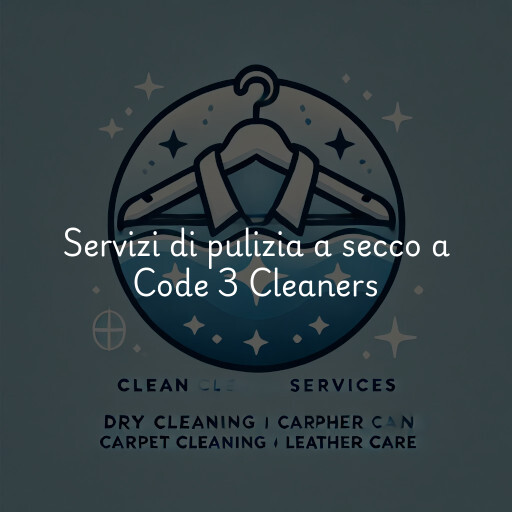 Servizi di pulizia a secco a Code 3 Cleaners