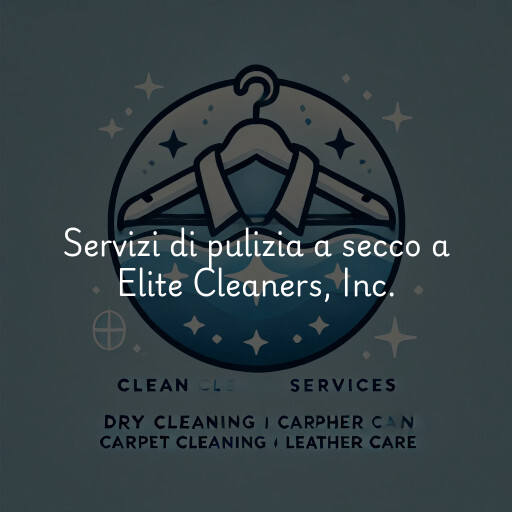 Servizi di pulizia a secco a Elite Cleaners, Inc.