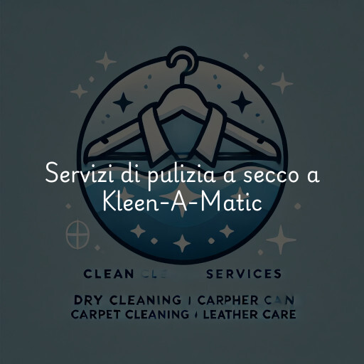 Servizi di pulizia a secco a Kleen-A-Matic
