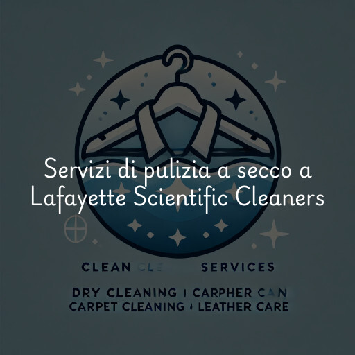 Servizi di pulizia a secco a Lafayette Scientific Cleaners