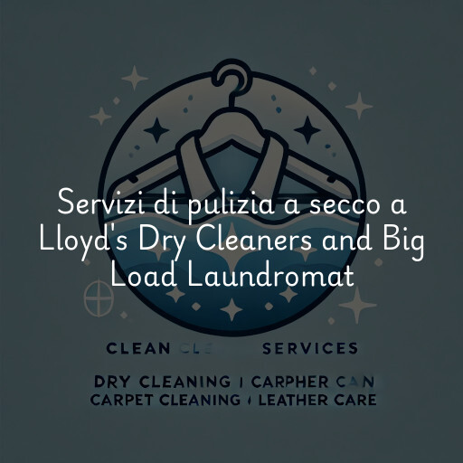 Servizi di pulizia a secco a Lloyd's Dry Cleaners and Big Load Laundromat