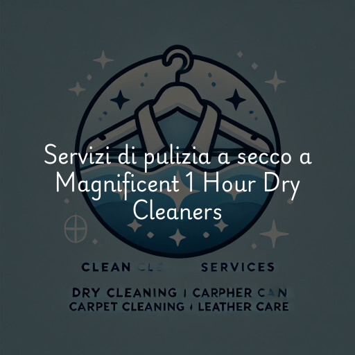 Servizi di pulizia a secco a Magnificent 1 Hour Dry Cleaners