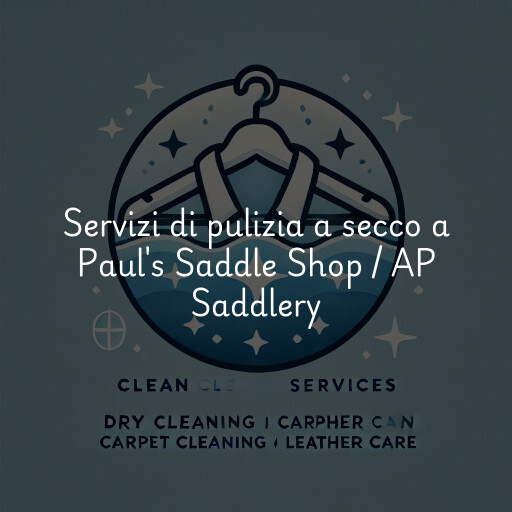Servizi di pulizia a secco a Paul's Saddle Shop / AP Saddlery