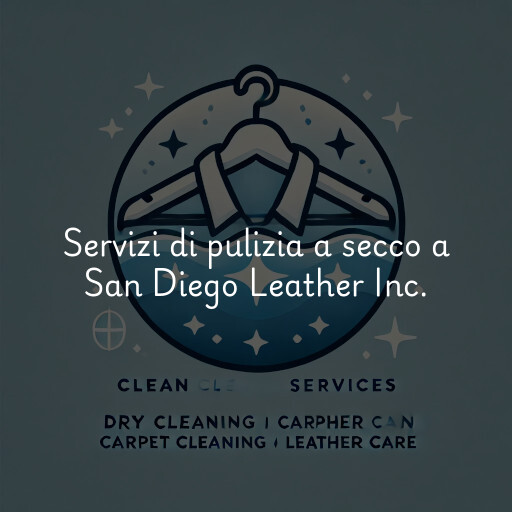 Servizi di pulizia a secco a San Diego Leather Inc.