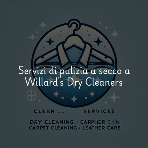 Servizi di pulizia a secco a Willard's Dry Cleaners & Laundry Service Inc