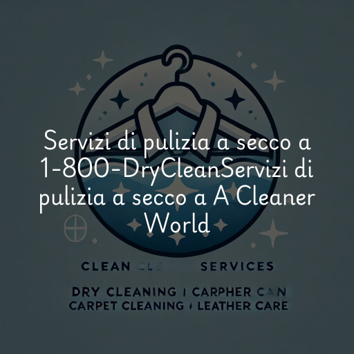 Servizi di pulizia a secco a