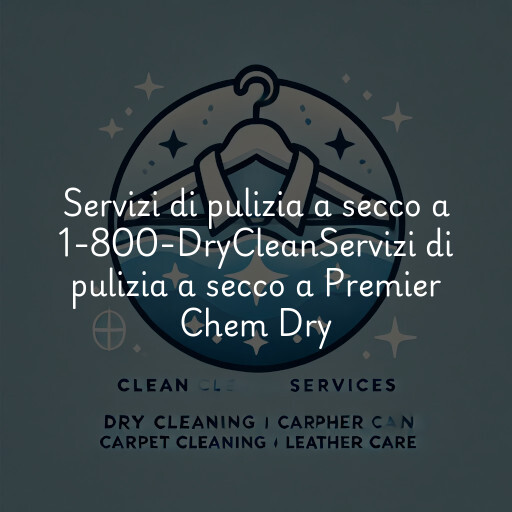 Servizi di pulizia a secco a