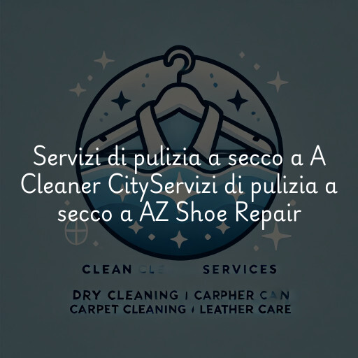 Servizi di pulizia a secco a
