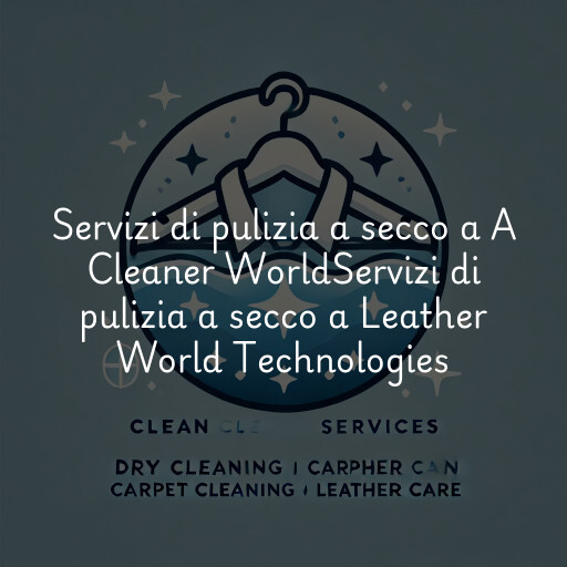 Servizi di pulizia a secco a