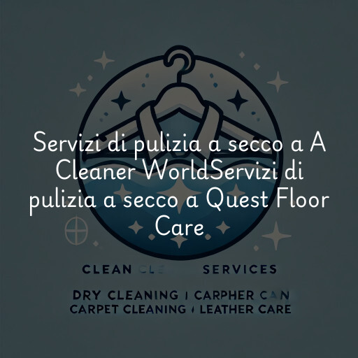 Servizi di pulizia a secco a
