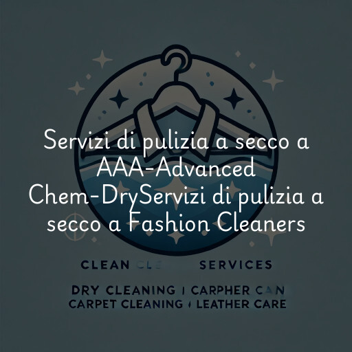 Servizi di pulizia a secco a