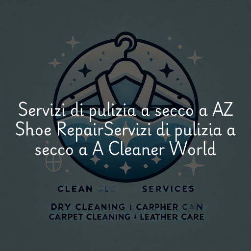 Servizi di pulizia a secco a