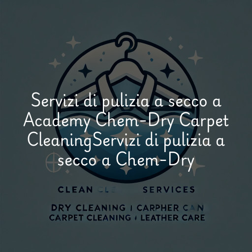 Servizi di pulizia a secco a