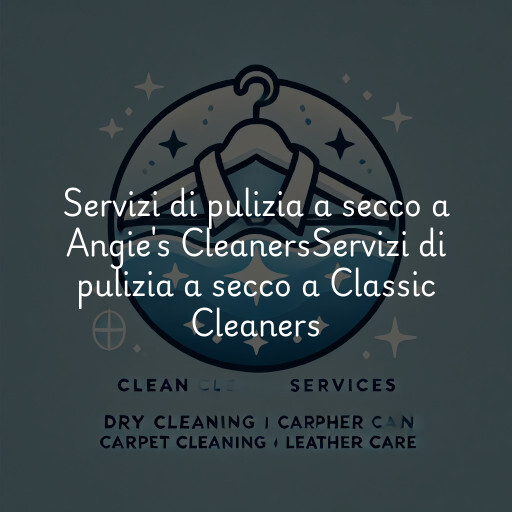 Servizi di pulizia a secco a
