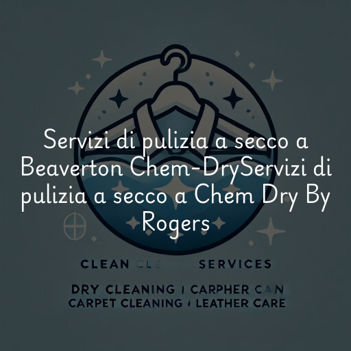 Servizi di pulizia a secco a