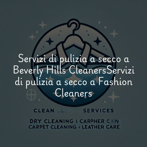 Servizi di pulizia a secco a