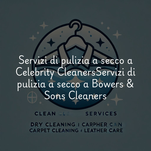 Servizi di pulizia a secco a