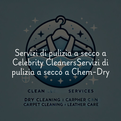Servizi di pulizia a secco a