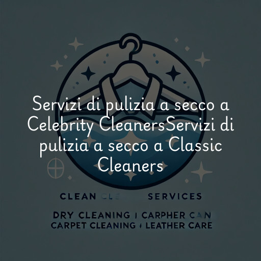 Servizi di pulizia a secco a