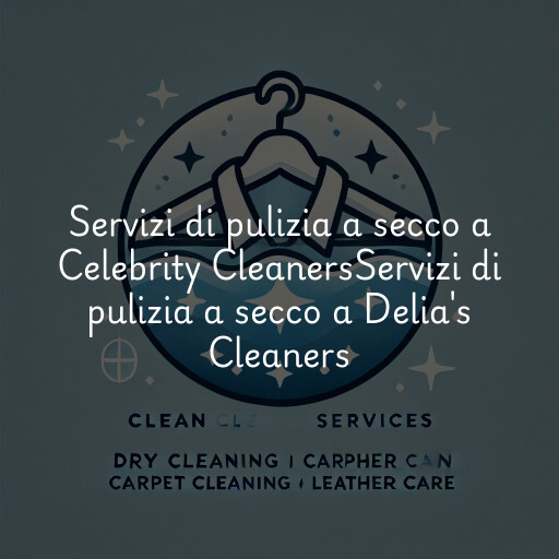 Servizi di pulizia a secco a