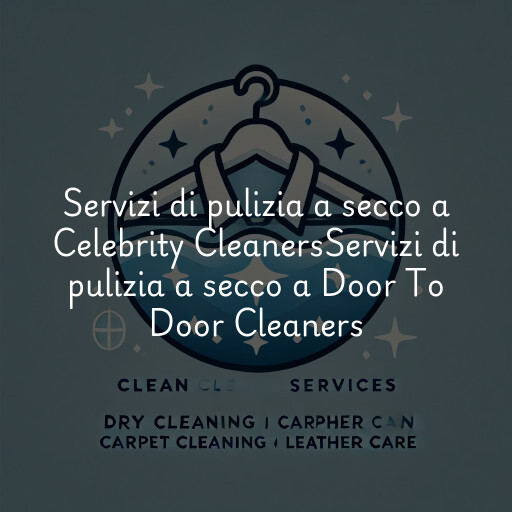 Servizi di pulizia a secco a