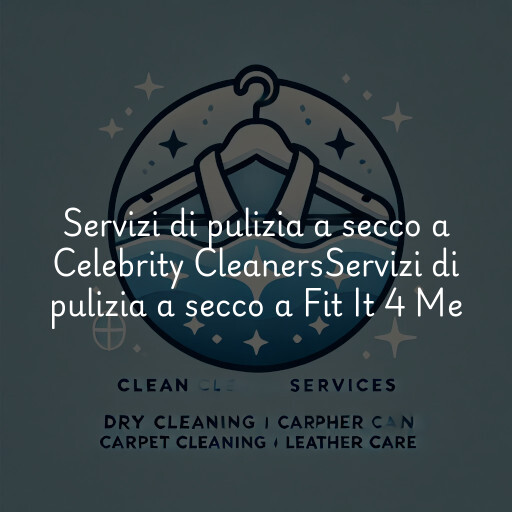 Servizi di pulizia a secco a