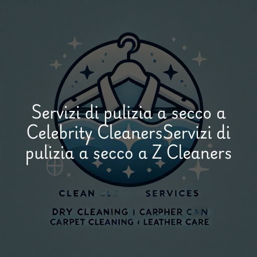 Servizi di pulizia a secco a