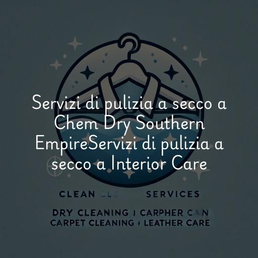 Servizi di pulizia a secco a