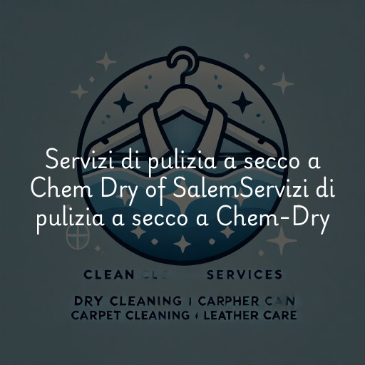 Servizi di pulizia a secco a